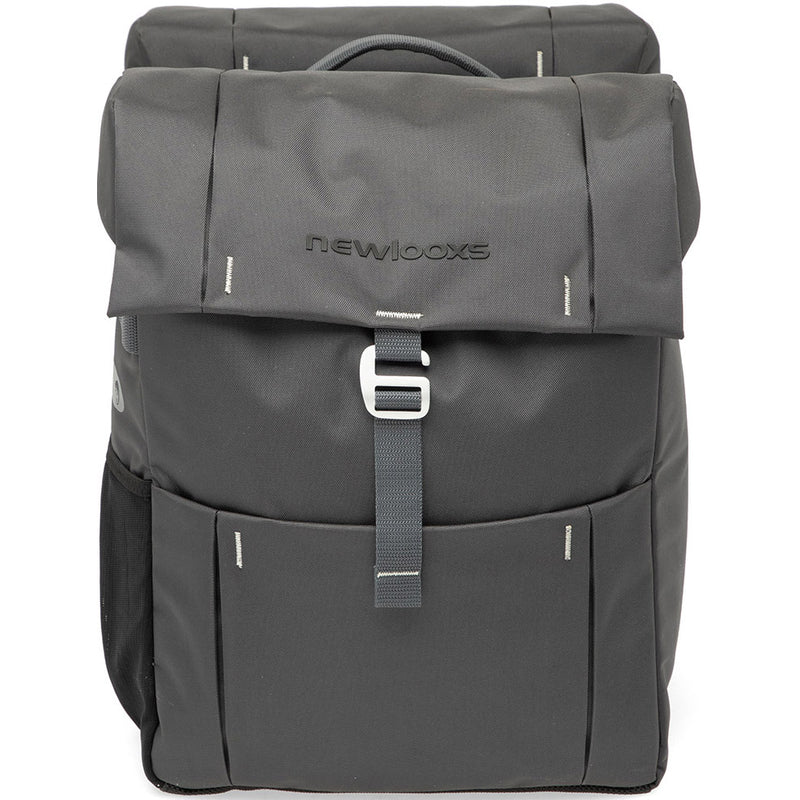 Load image into Gallery viewer, Vigo Double fietstas - sportief, waterafstotend, zwart grijs
