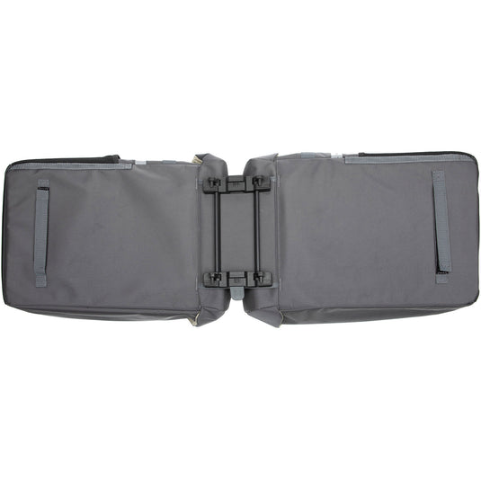 Vigo Double fietstas - sportief, waterafstotend, zwart grijs