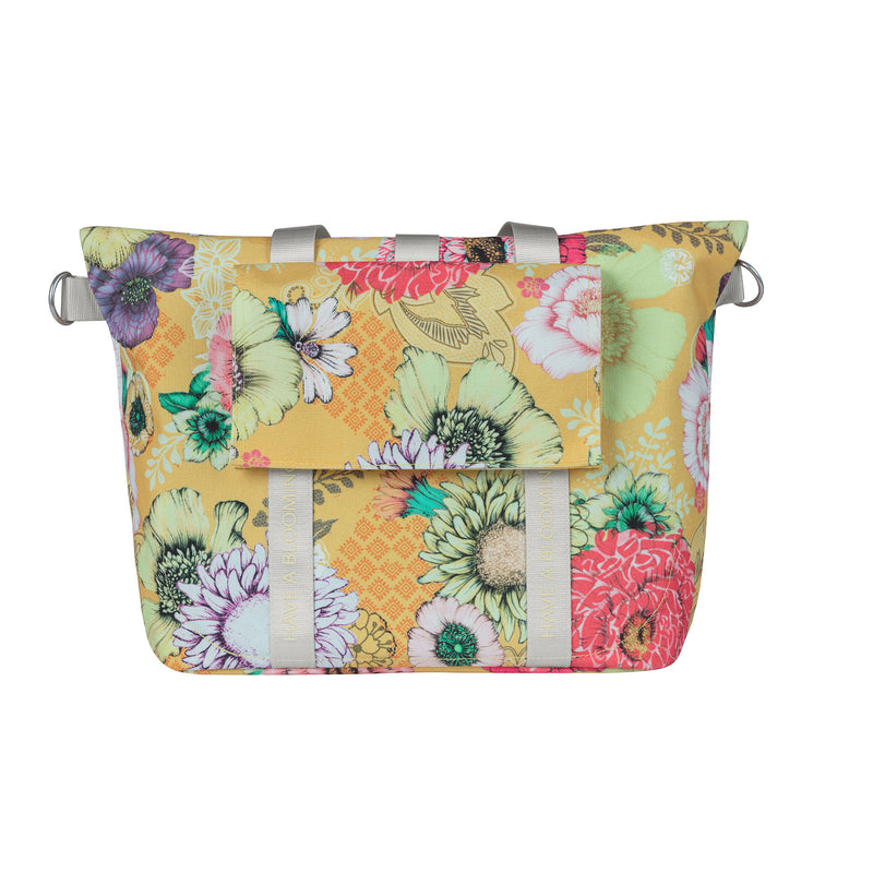 Load image into Gallery viewer, Basil Bloom Field fietshandtas - duurzaam, compact, geel
