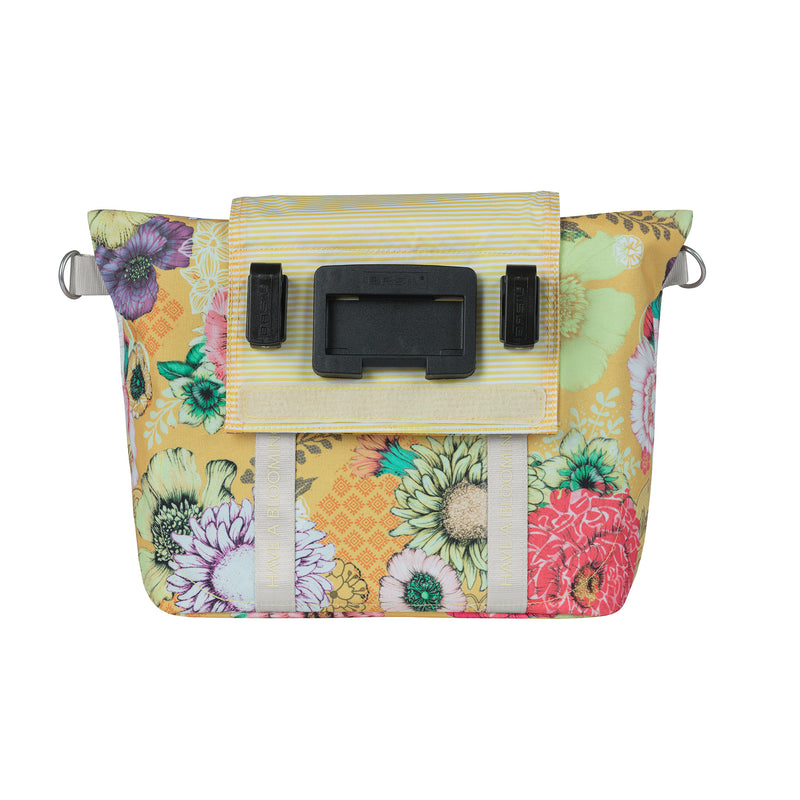 Load image into Gallery viewer, Basil Bloom Field fietshandtas - duurzaam, compact, geel
