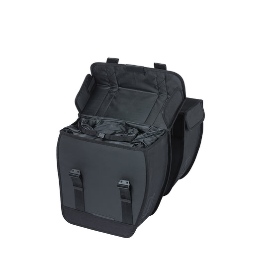 Basil Tour dubbele fietstas 35L zwart