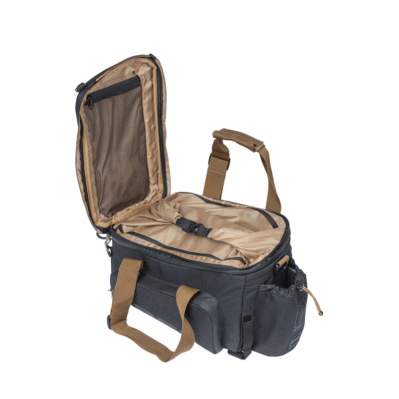 Load image into Gallery viewer, Basil Miles XL Pro bagagedragertas, zwart, polyester, waterdicht, 9-36L
