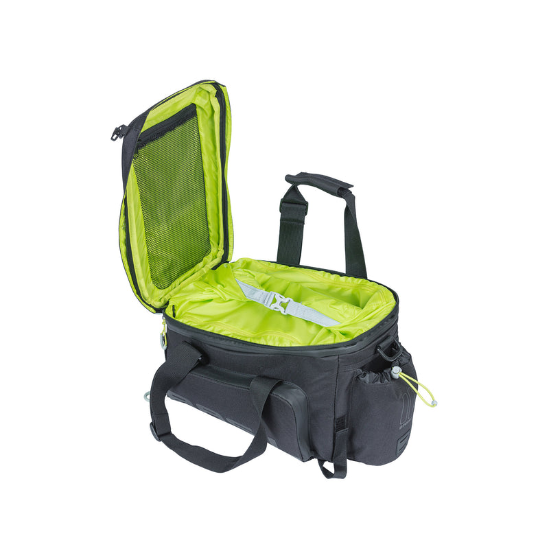 Load image into Gallery viewer, Basil Miles XL Pro bagagedragertas - waterdicht - sportief - zwart lime - 9-36L - MIK RT adapterplaten
