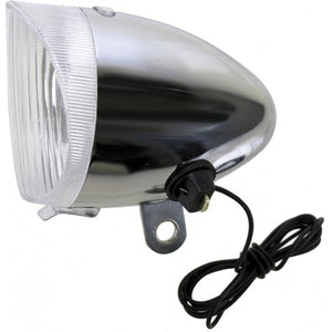 koplamp halogeen dynamo zilver