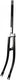 Vork 26 inch tour 1 draad lange pen glans zwart