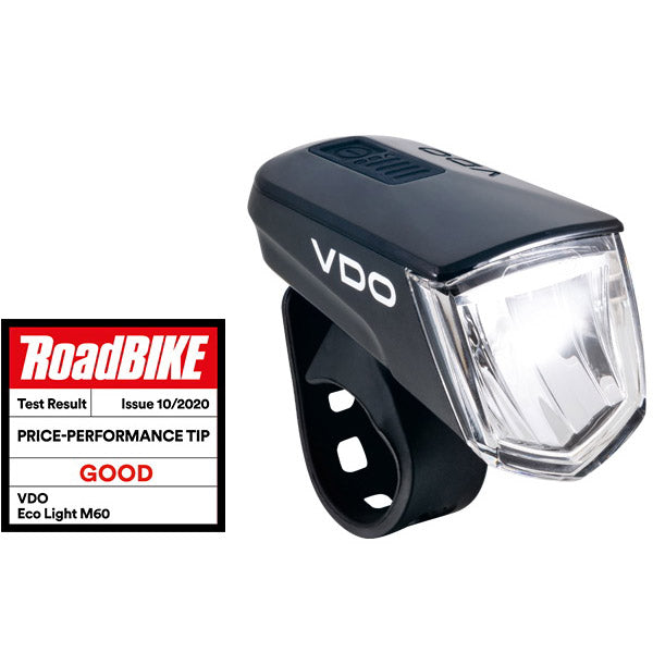 Vdo eco light m60fl headlight usb led 60 lux li-on + micro usb cable