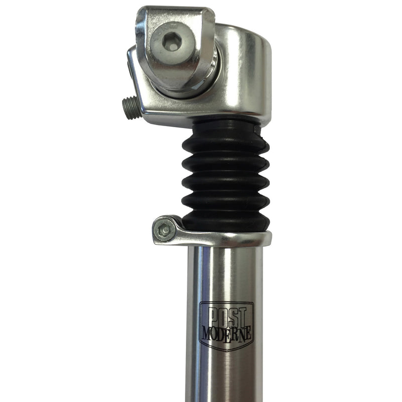 Load image into Gallery viewer, zadelpen verend 27,2 x 310 mm aluminium zilver
