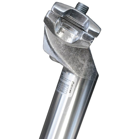 zadelpen vast 26.8 x 350 mm aluminium zilver