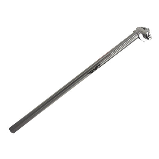 Load image into Gallery viewer, zadelpen vast 27.2mm x 600 mm aluminium zilver
