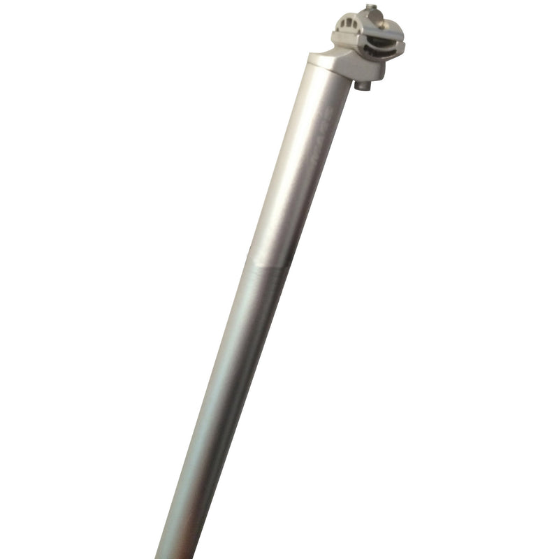 Load image into Gallery viewer, zadelpen vast 27.2mm x 600 mm aluminium zilver

