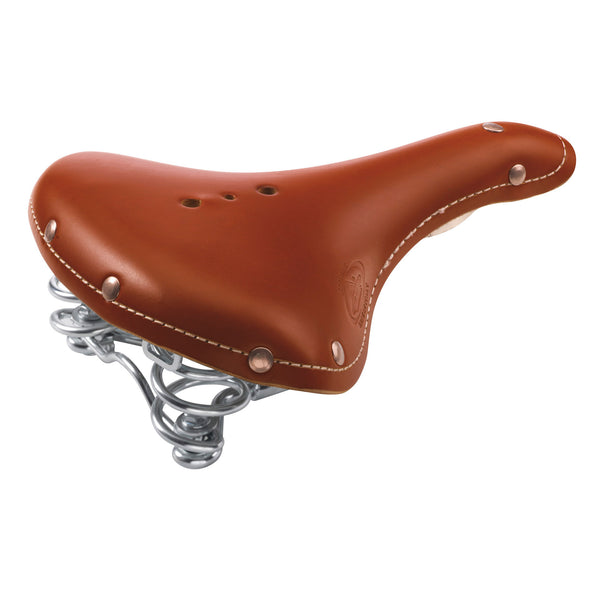 Monte Grappa saddle w/spring Old Frontiers Classic leather cognac