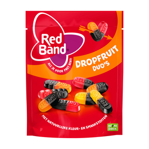 Red band dropfruit duo's - snoep - drop fruitsmaak - 10x245g