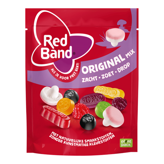 Red band snoepmix original - winegums zoete drop - 10x235g