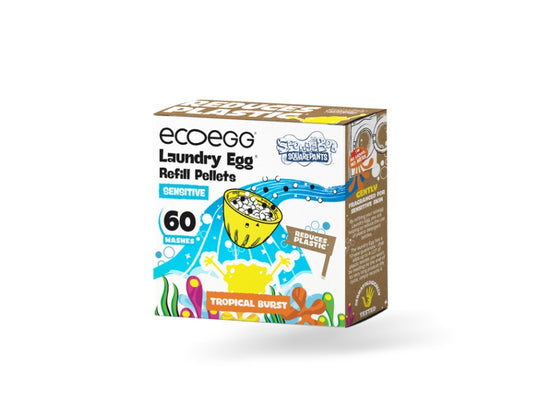 Ecoegg navulling wasbal - spongebob - tropical burst - sensitive - 60 wasjes