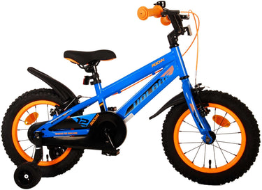 Volare rocky kinderfiets - jongens - 14 inch - blauw - twee handremmen