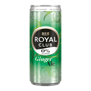 Royal club ginger ale 0% blik (12x 25cl)