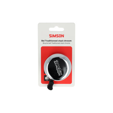 Simson bel traditioneel chroom staal