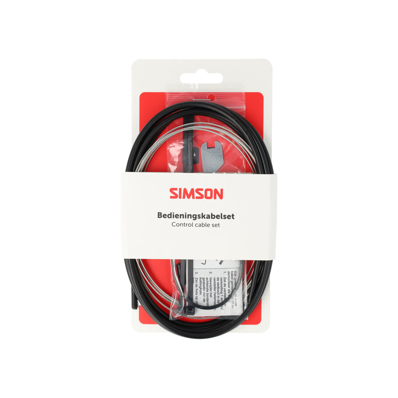 Load image into Gallery viewer, Simson versnellingskabelset nexus 4 7 8 rvs - zwart
