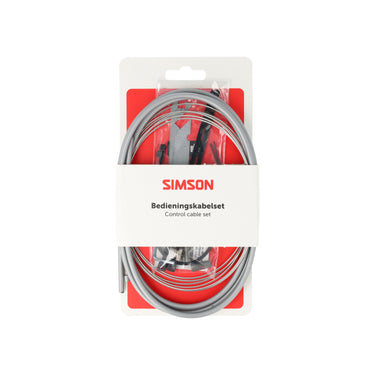 Simson versnellingskabelset nexus 4 7 8 rvs - grijs