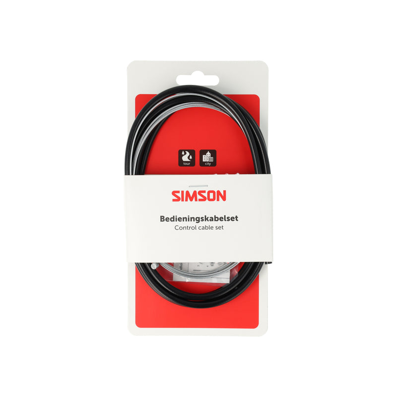 Afbeelding laden in galerijviewer, Simson versnellingskabelset compleet sa - zwart
