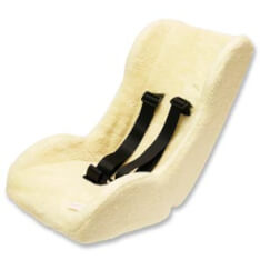 Melia bakfiets inzetstoel - peuterschaal, wit, 8-18 mnd, 550g, 27.5x45x50cm