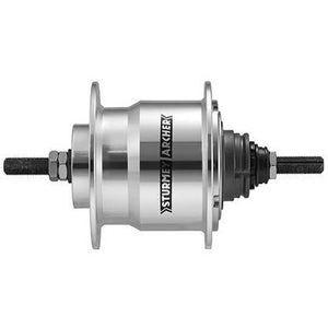 Ursus versnellingsnaaf 4 speed sturmey archer x-rf4 36 gaats - 170 mm aslengte - zilver