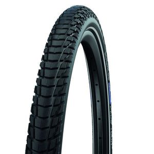 Schwalbe marathon plus tour - wired - addix green - smartguard - 700x35c - black + reflex