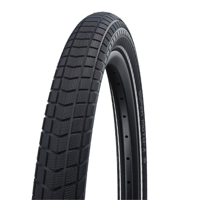 Load image into Gallery viewer, Schwalbe super moto-x - wired - addix - dd - greenguard - 26x2.40 - black + reflex
