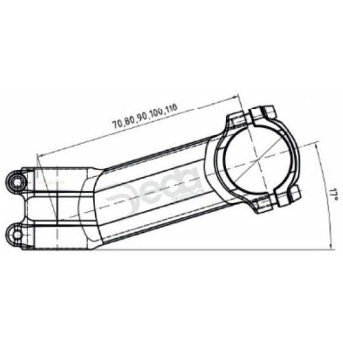 DEDA A-Head Nock Zero 70mm BOB alu 73-17gr. 31.7mm OEM