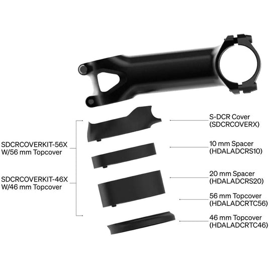 Dedacciai deda balhoofdstel s-dcr 46mm voor zero2 en zero1