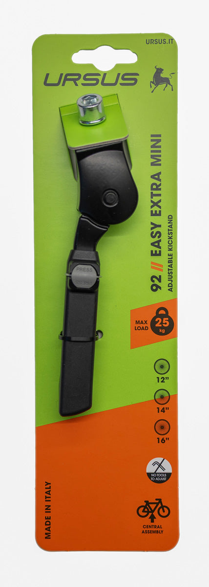 Ursus middenstandaard easy extra-mini 12 14 16 alu zwart