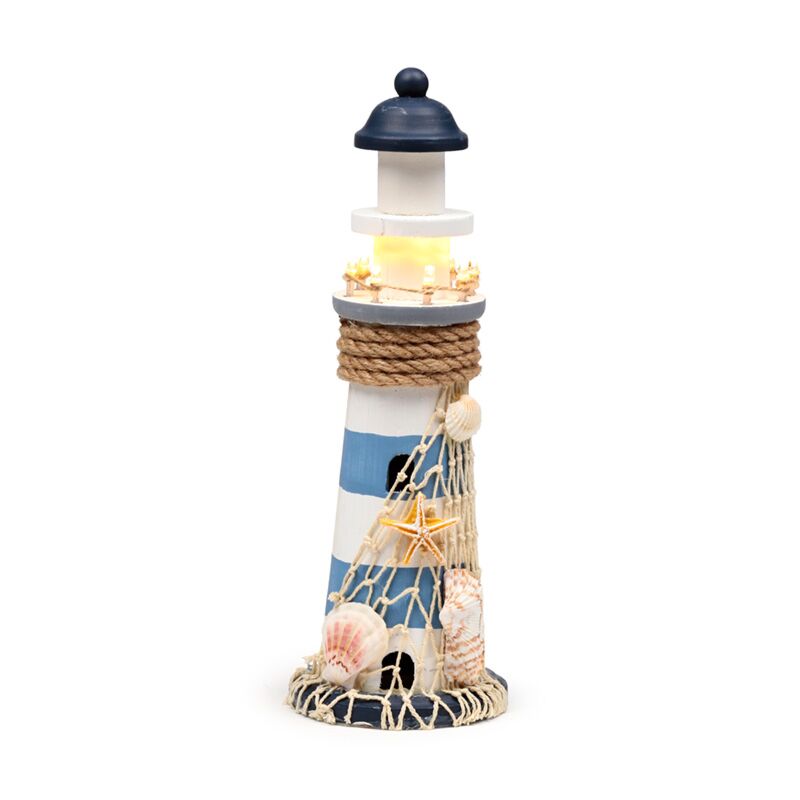 Load image into Gallery viewer, Strandsouvenir - vuurtoren schelpen led-licht
