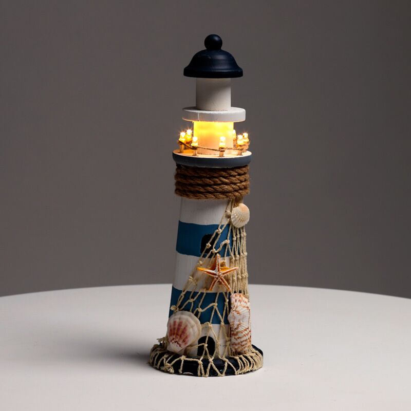 Load image into Gallery viewer, Strandsouvenir - vuurtoren schelpen led-licht
