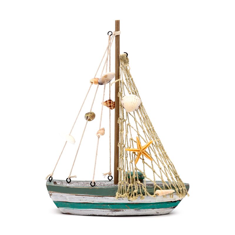 Load image into Gallery viewer, Strandsouvenir - zeilboot schelpen
