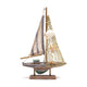 Strandsouvenir - zeilboot gestreept stof