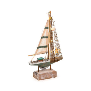 Strandsouvenir - zeilboot schelpen led-licht