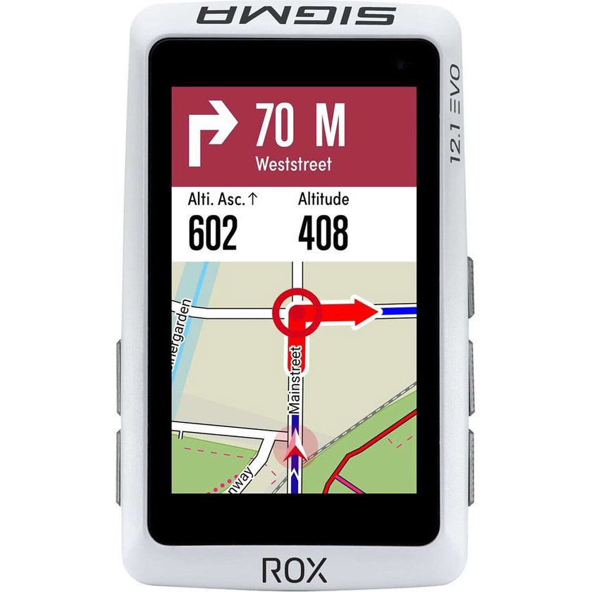 Sigma Fietscomputer ROX 12.1 EVO GPS White Basic