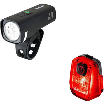 Sigma verlichtingsset aura 40 + nyte 10 usb oplaadbaar rsts