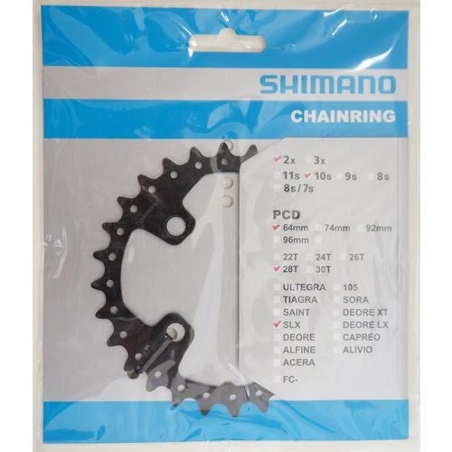 Shimano chainring Deore 10V 28T Y1NA28000 M615 black