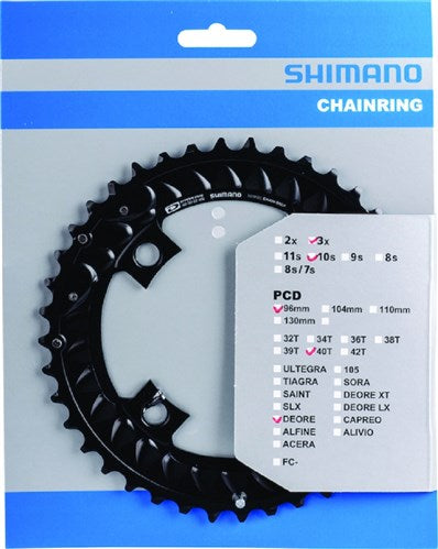 Shimano chainring Deore 10V 40T BCD 96mm Y1WC98020 M6000