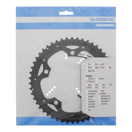 Load image into Gallery viewer, Shimano blad 9v 50t sora triple zwart fc-3503
