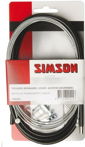 Drum brake cable set Simson batavus v/a