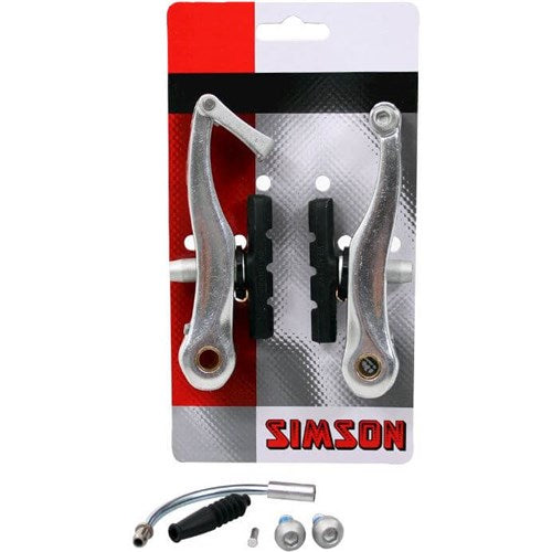 Afbeelding laden in galerijviewer, Simson v-brake remmenset geschikt als voor- en achterrem
