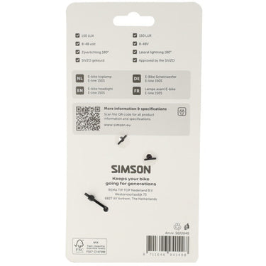 Simson koplamp aurora e-line 150s