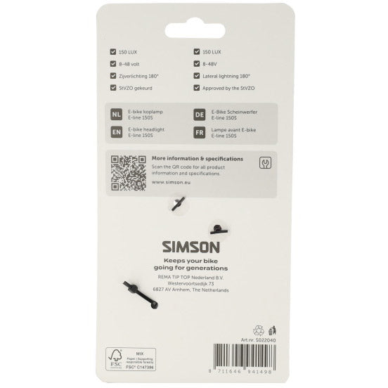 Load image into Gallery viewer, Simson koplamp aurora e-line 150s
