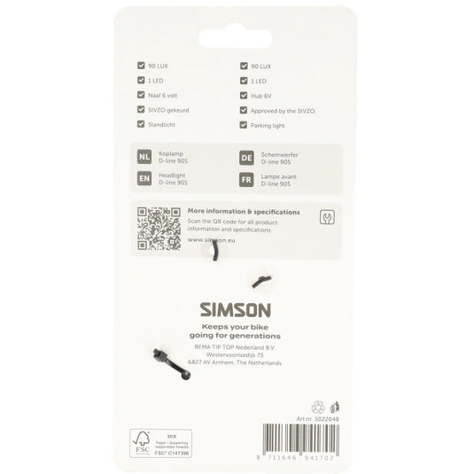 Simson koplamp aurora d-line 90s - dynamo
