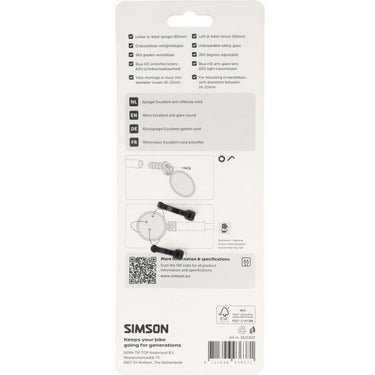 Simson spiegel rond excellent anti-reflecterend
