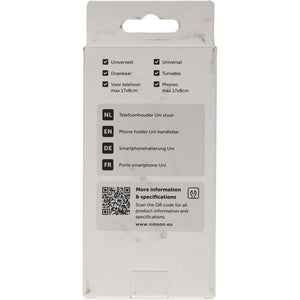 Simson fiets telefoonhouder, geschikt voor schermen tot 17 cm hoog en 8 cm breed (hangverpakking) 17 x 19 mm