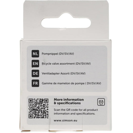 Simson pompnippel assortiment 3-delig