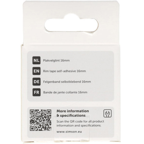 Load image into Gallery viewer, Simson plakvelglint 16mm breed
